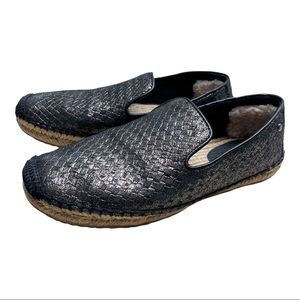 UGG Metallic Espadrilles Basket Shoe Size 7